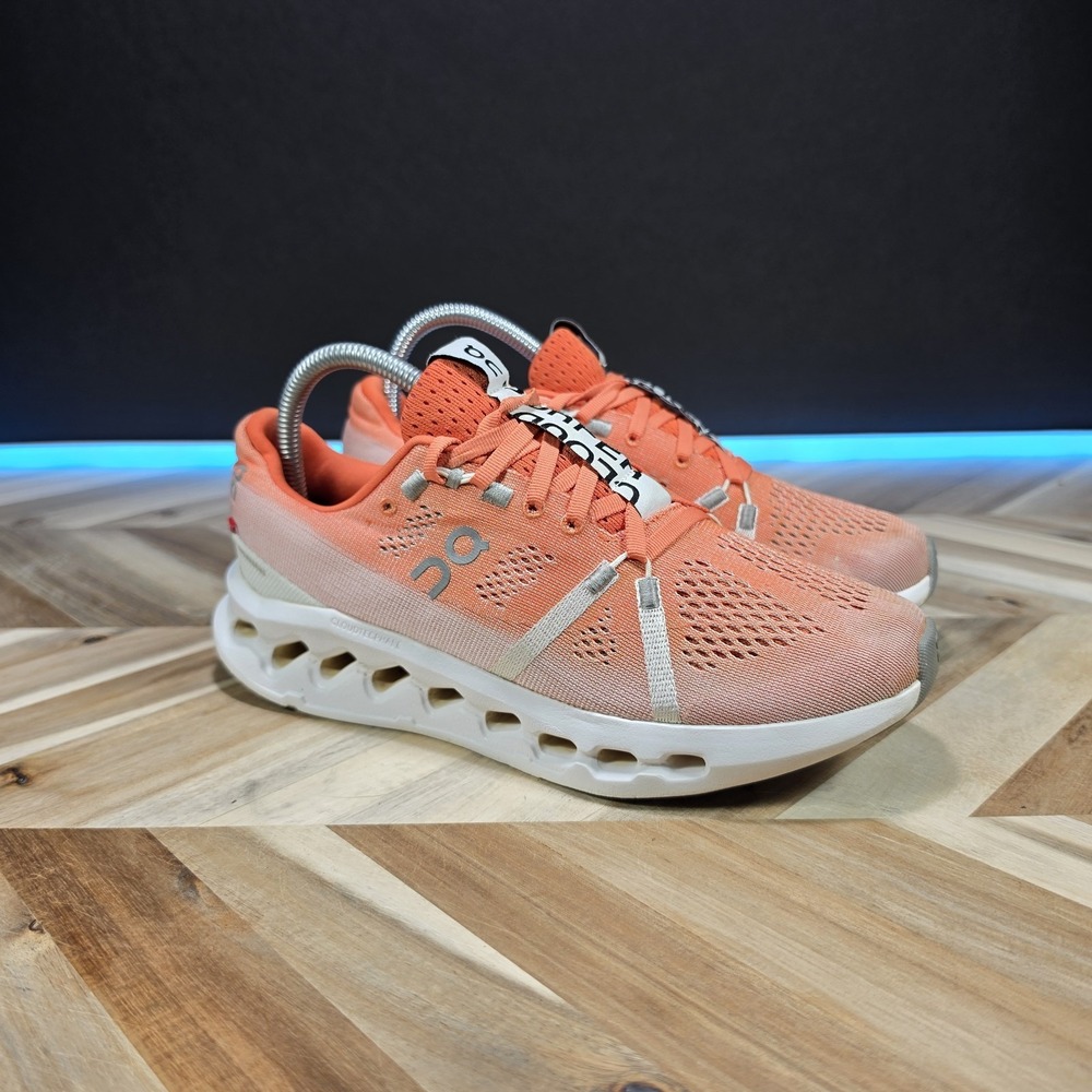 On Cloudsurfer Women's 8 3WD10441204 Plush Running Sneaker Cloud Flame/White